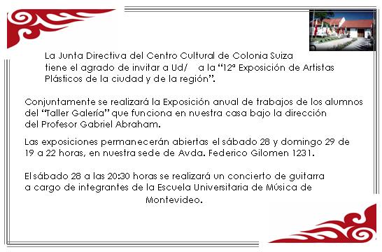 Exposicion de Artistas Plásticos de la ciudad